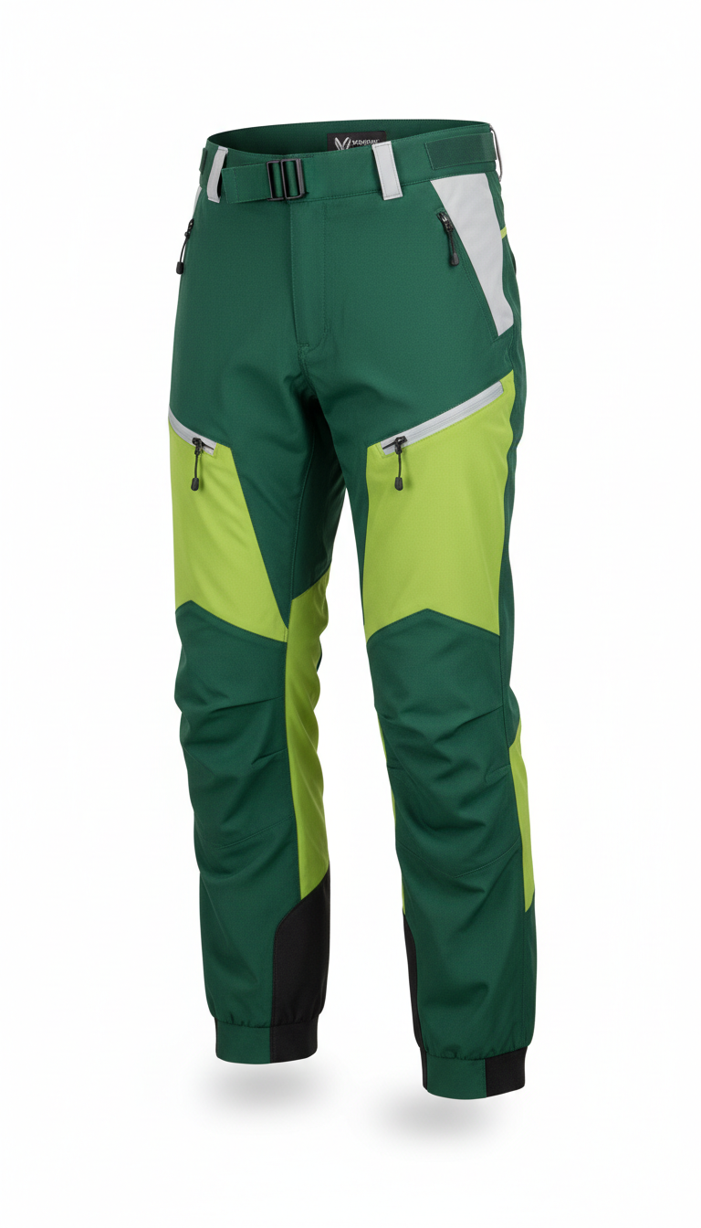 Cropped Technical Trousers Refined Leaf